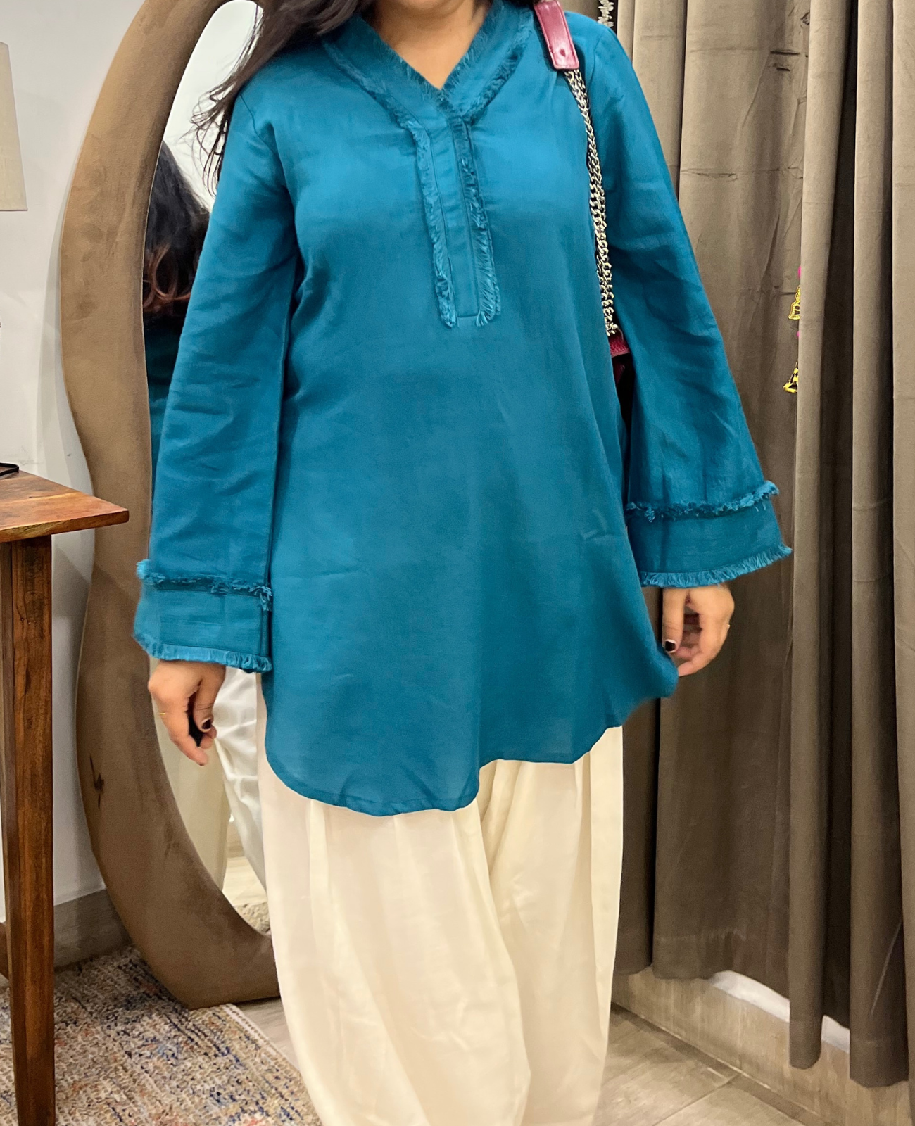 Not So Basic- Teal Blue Everday Kurta