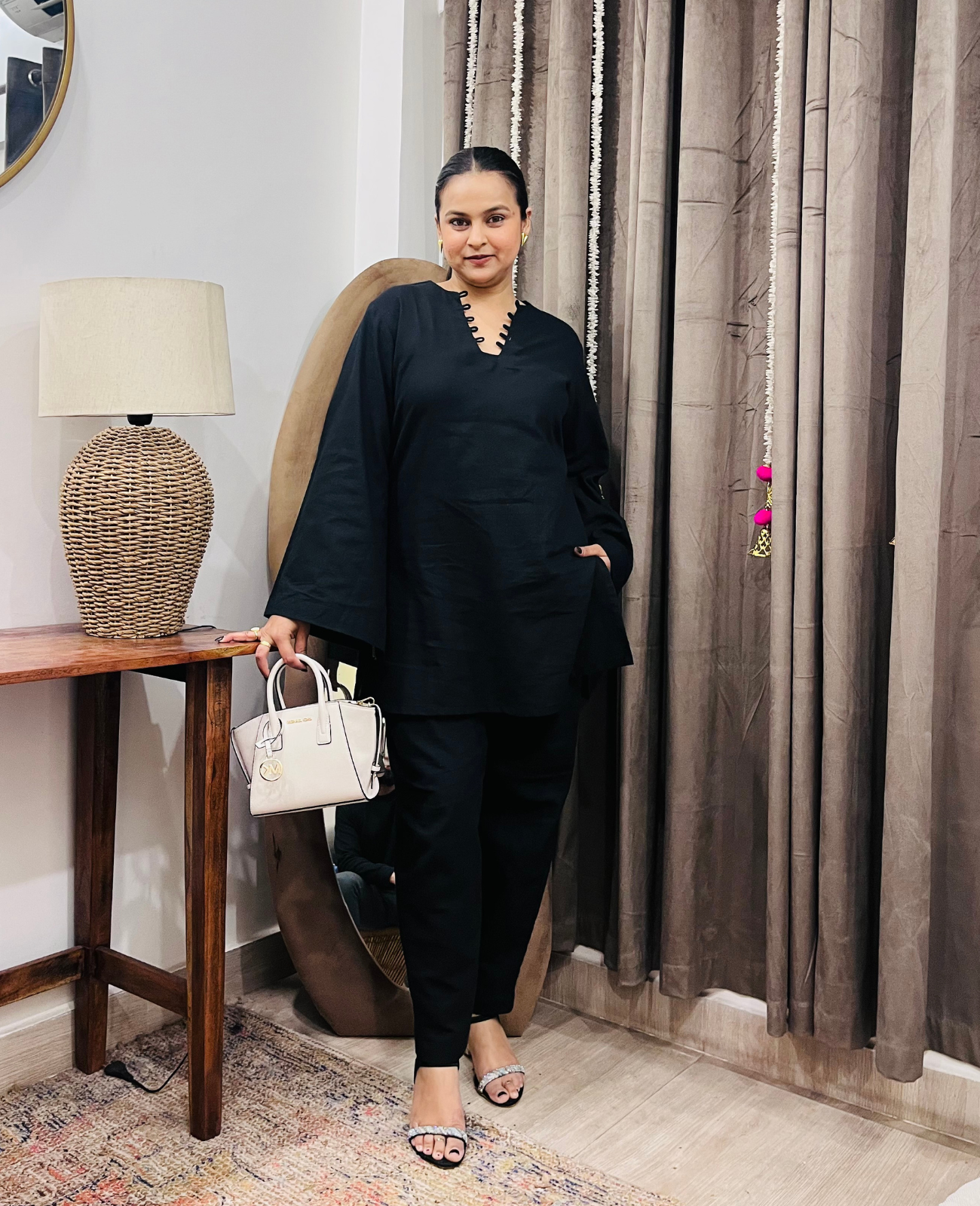 Slate Linen Textured Co-ord Set