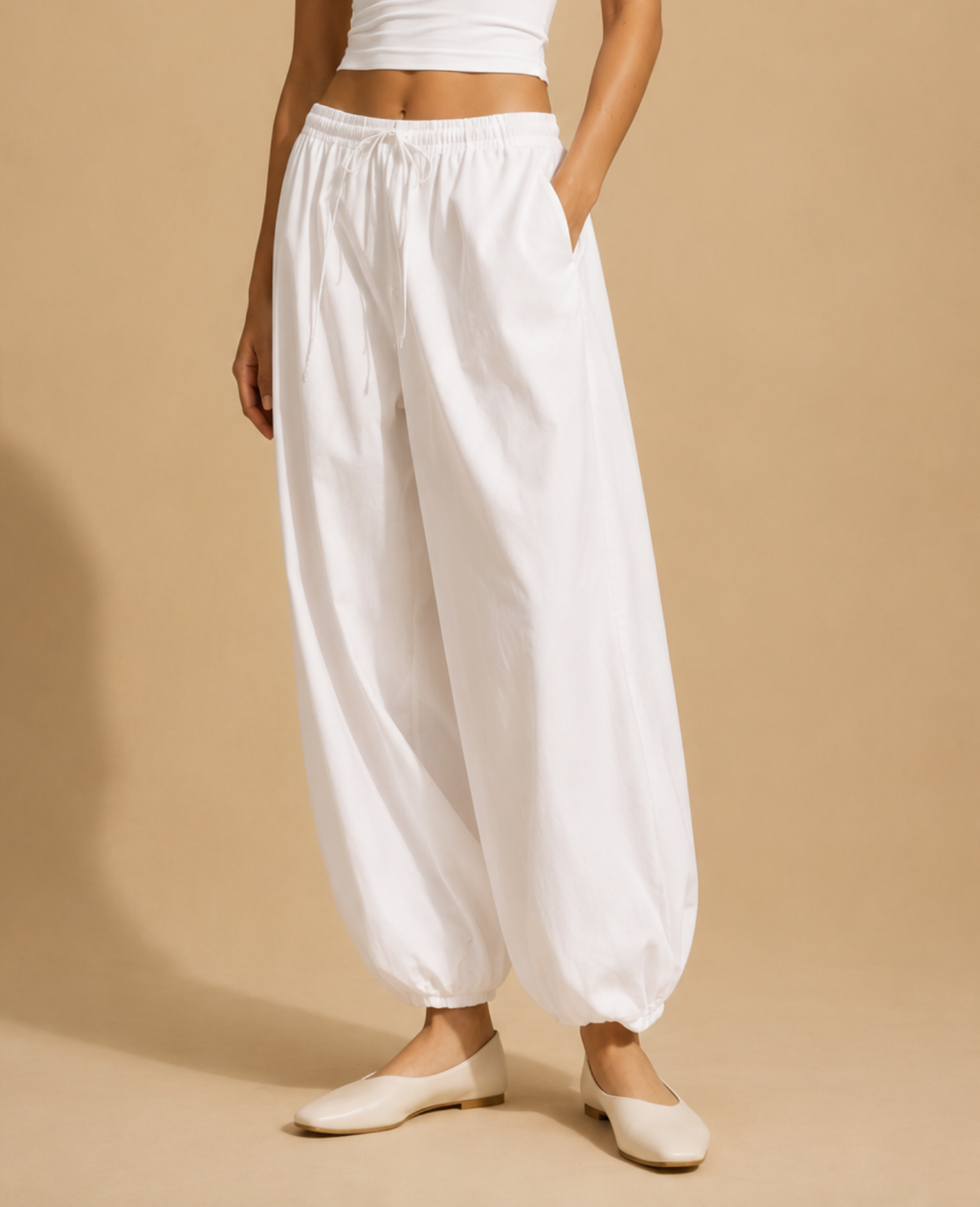 Cloud Classic White Balloon Pants