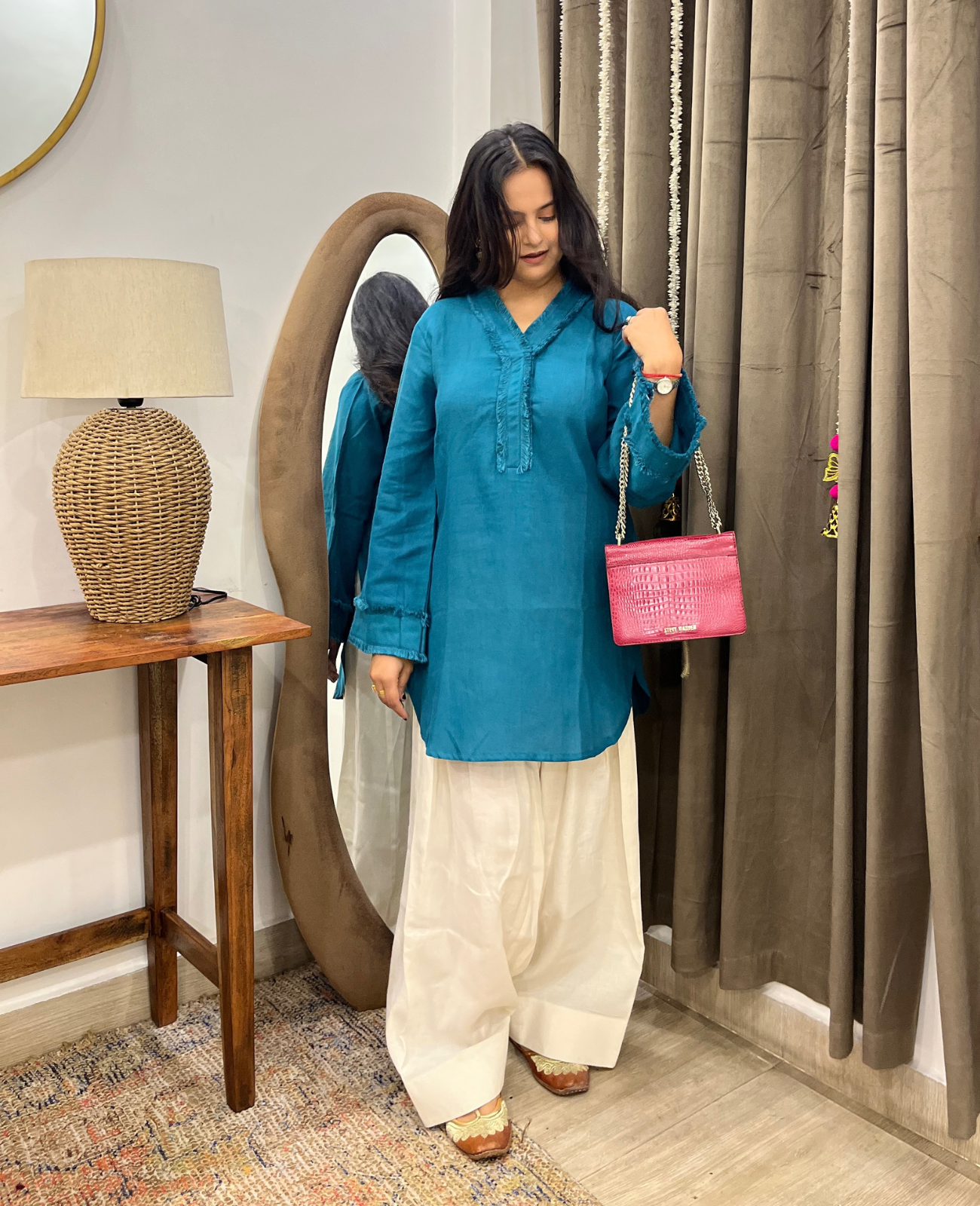 Not So Basic- Teal Blue Everday Kurta