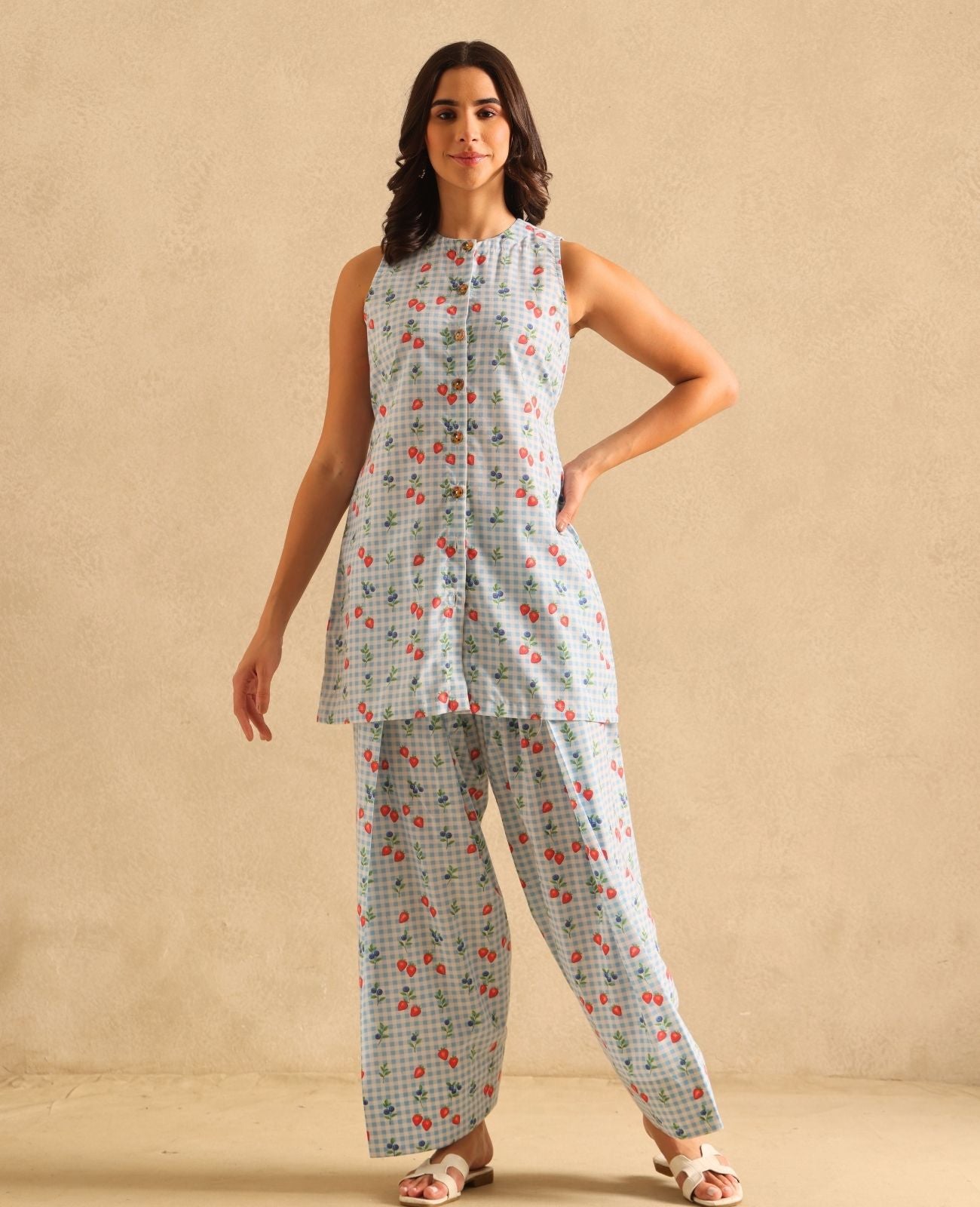 Berry Punch Farshi Co-ord Set – Set of 2