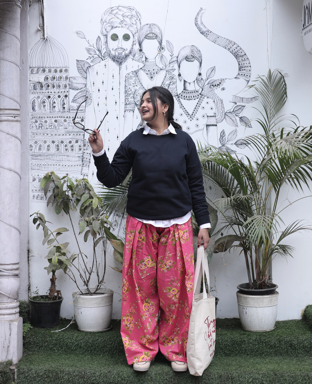 Gulabi Garden Farshi Salwar