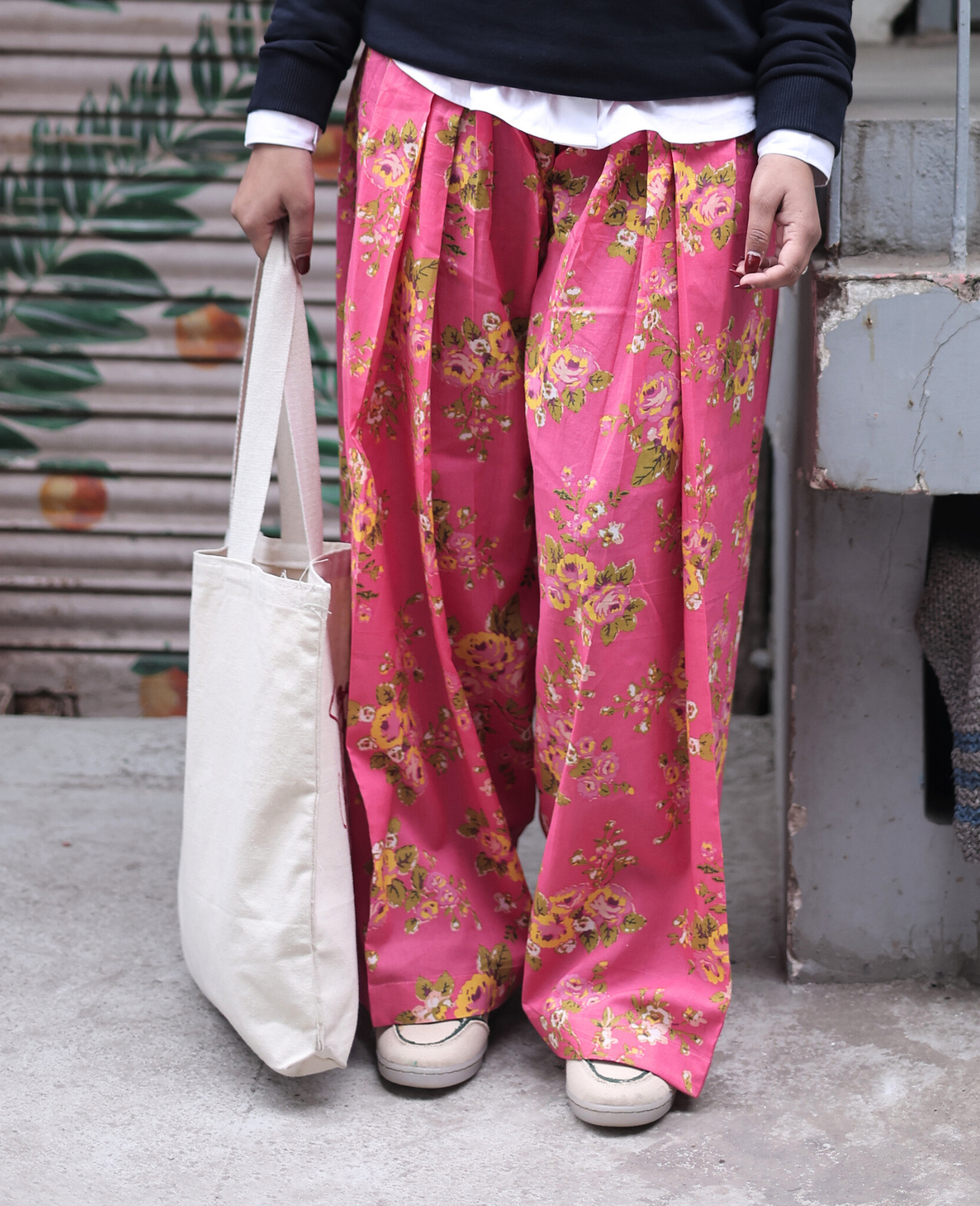 Gulabi Garden Farshi Salwar