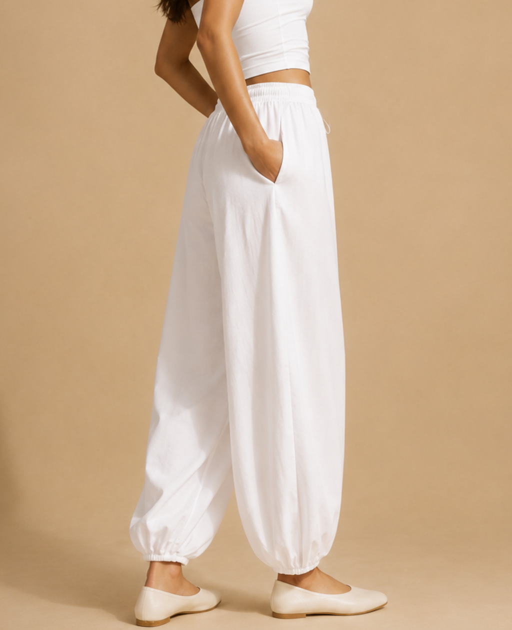 Cloud Classic White Balloon Pants