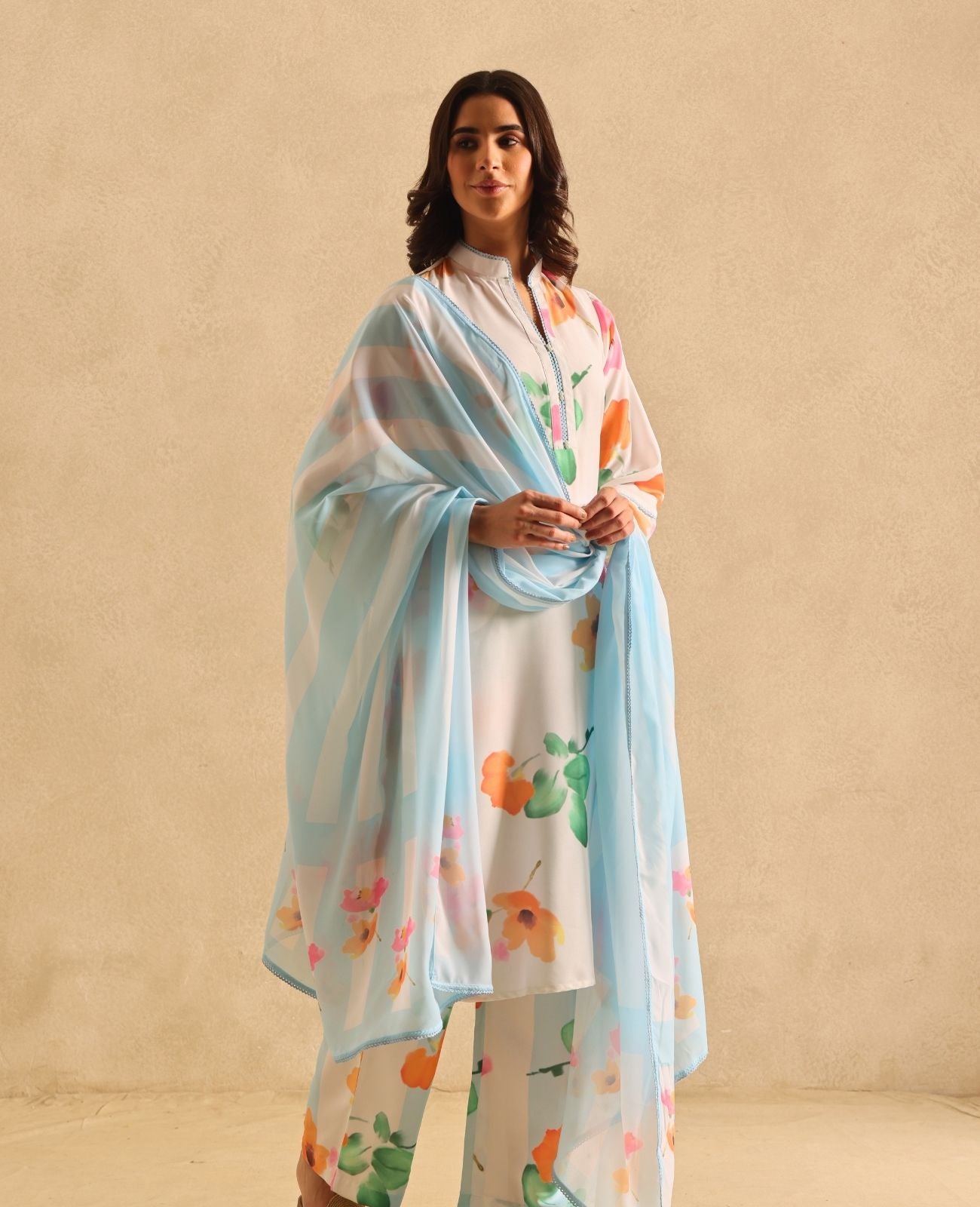 Poppy Petals Kurta Set
