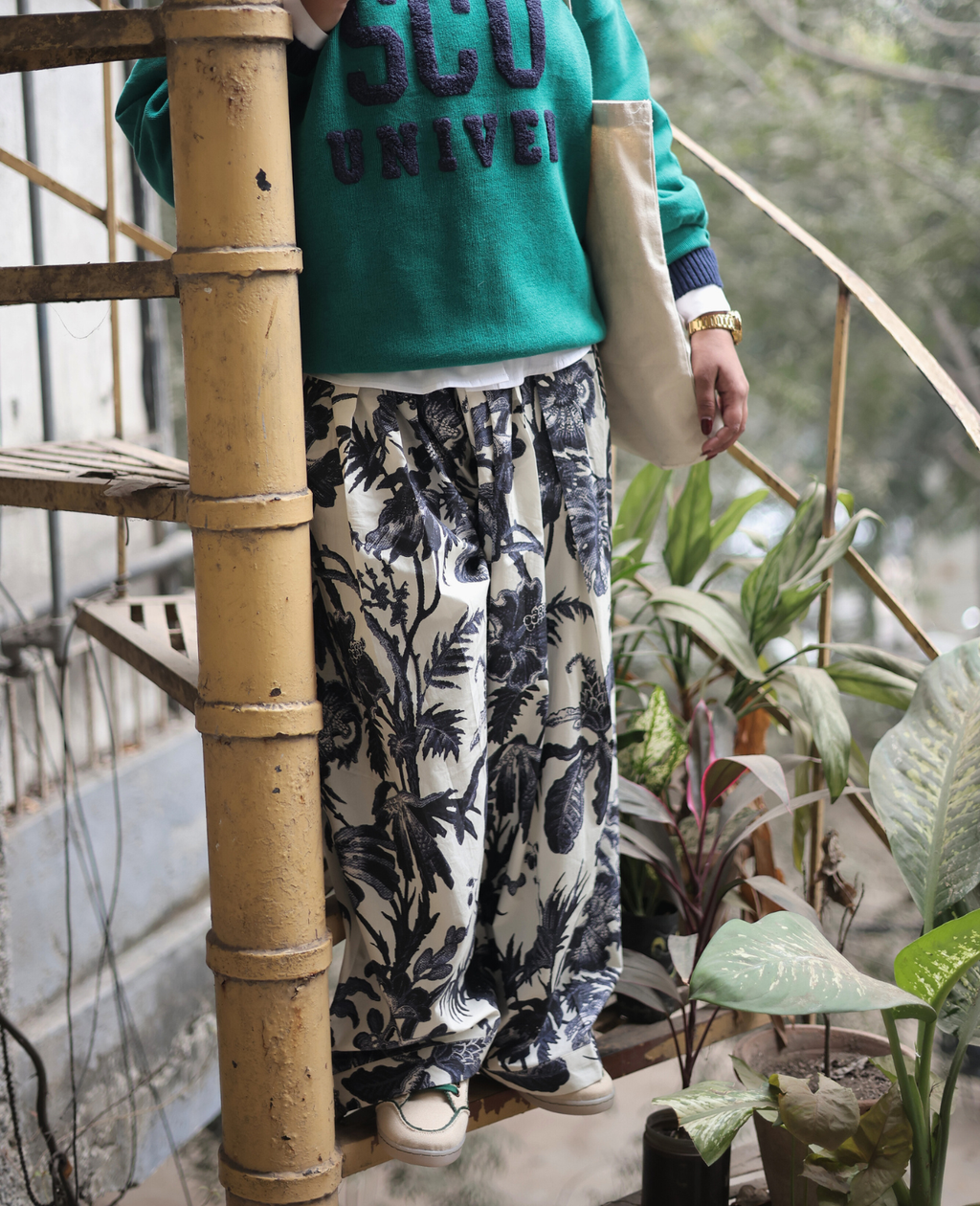 Neel Jungle Farshi Salwar