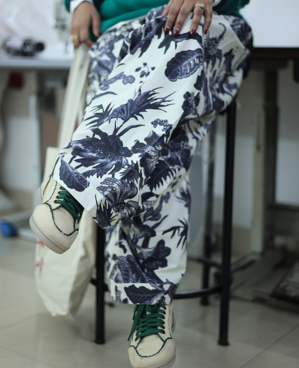 Neel Jungle Farshi Salwar