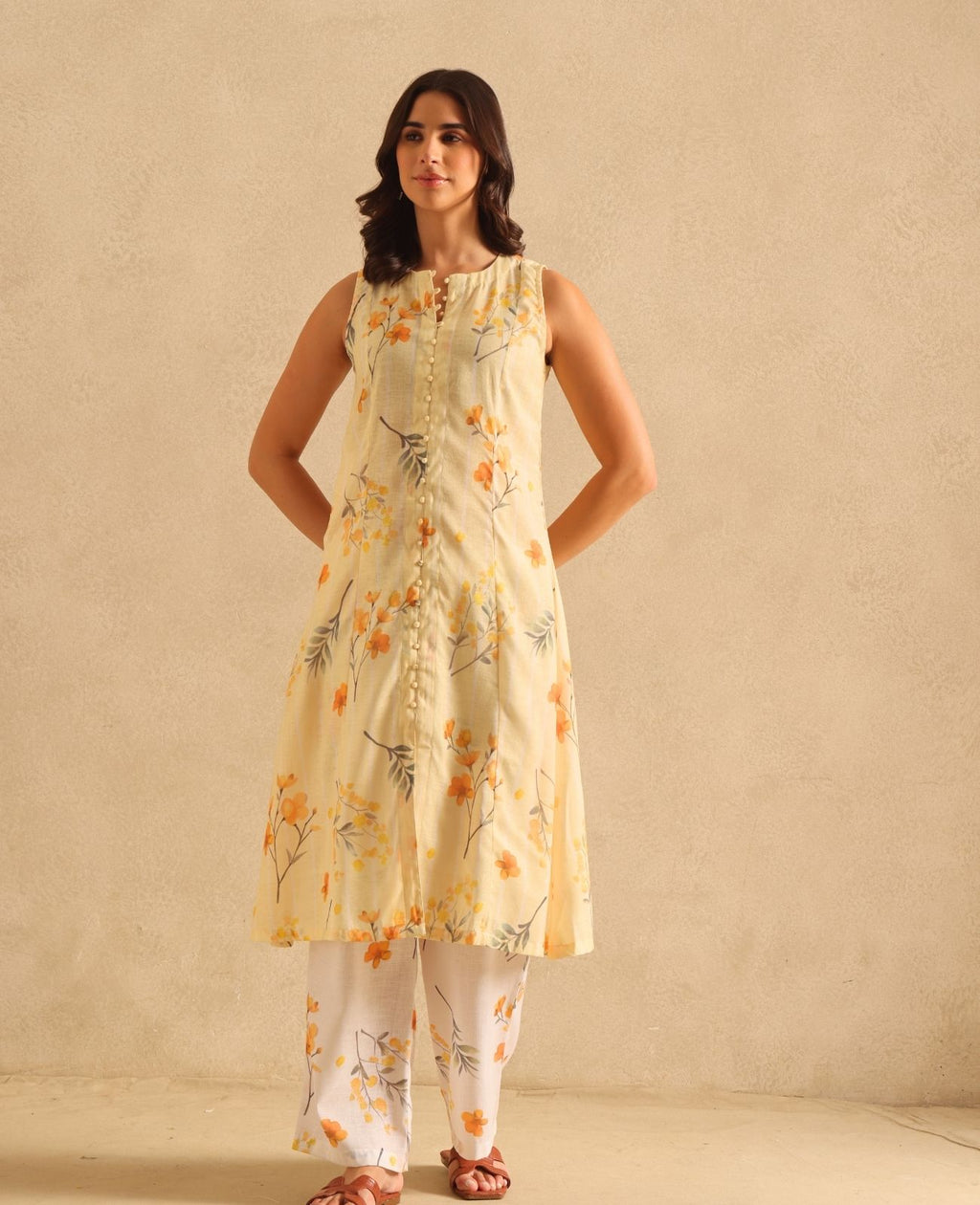 Butter Daisy Kurta Set – Set of 2