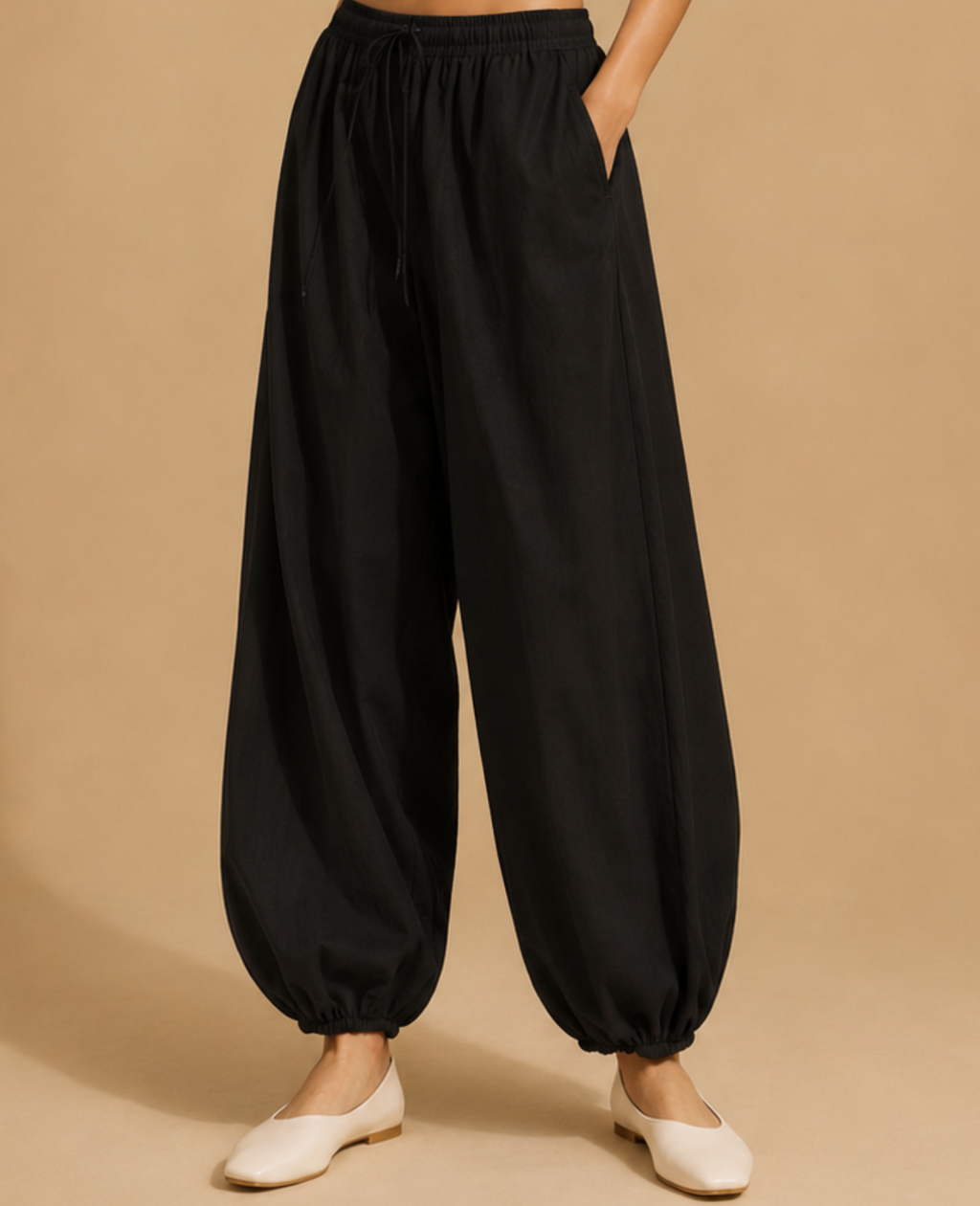Raven Classic White Balloon Pants