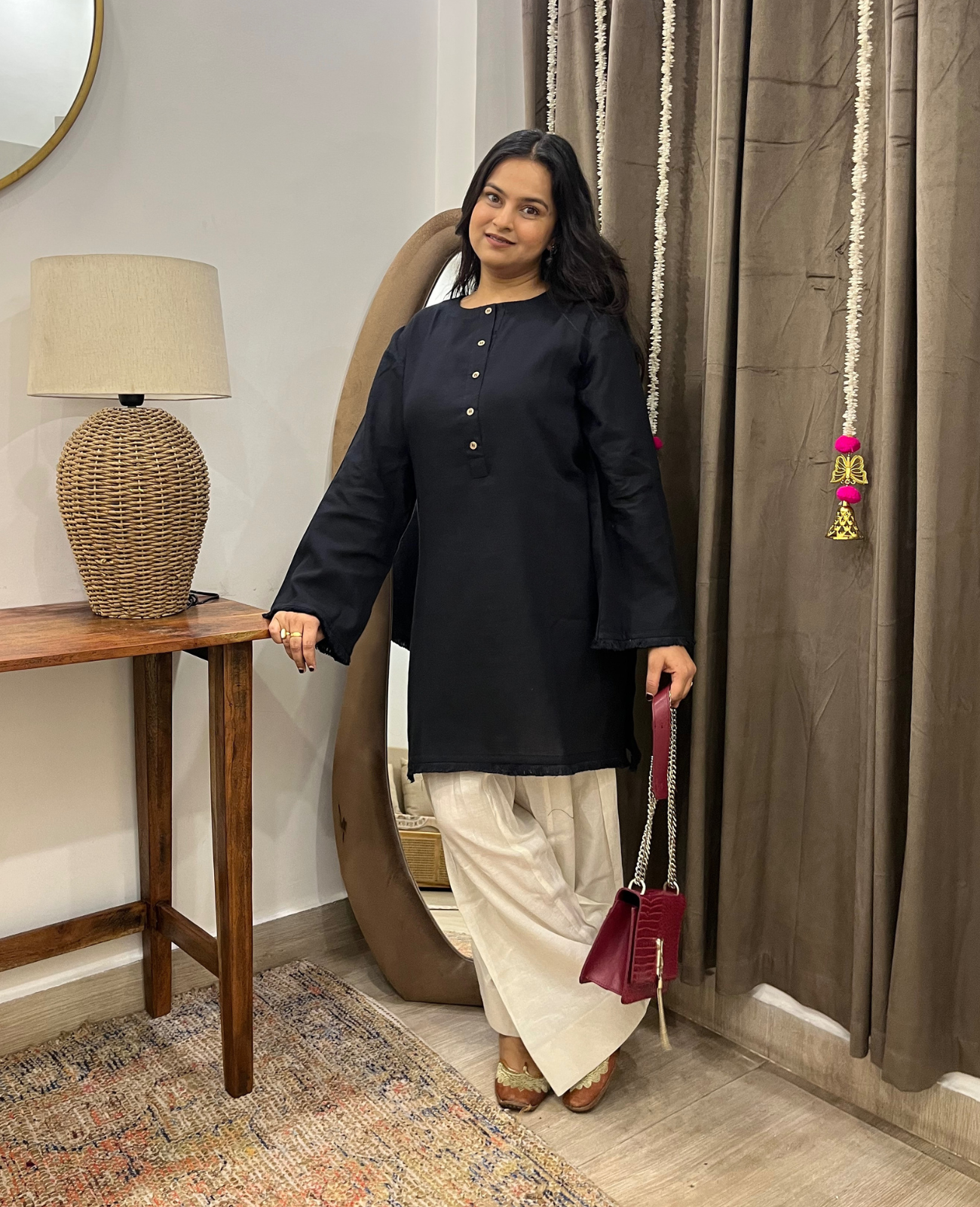 All Time Fave -Classic Black Everyday Kurta