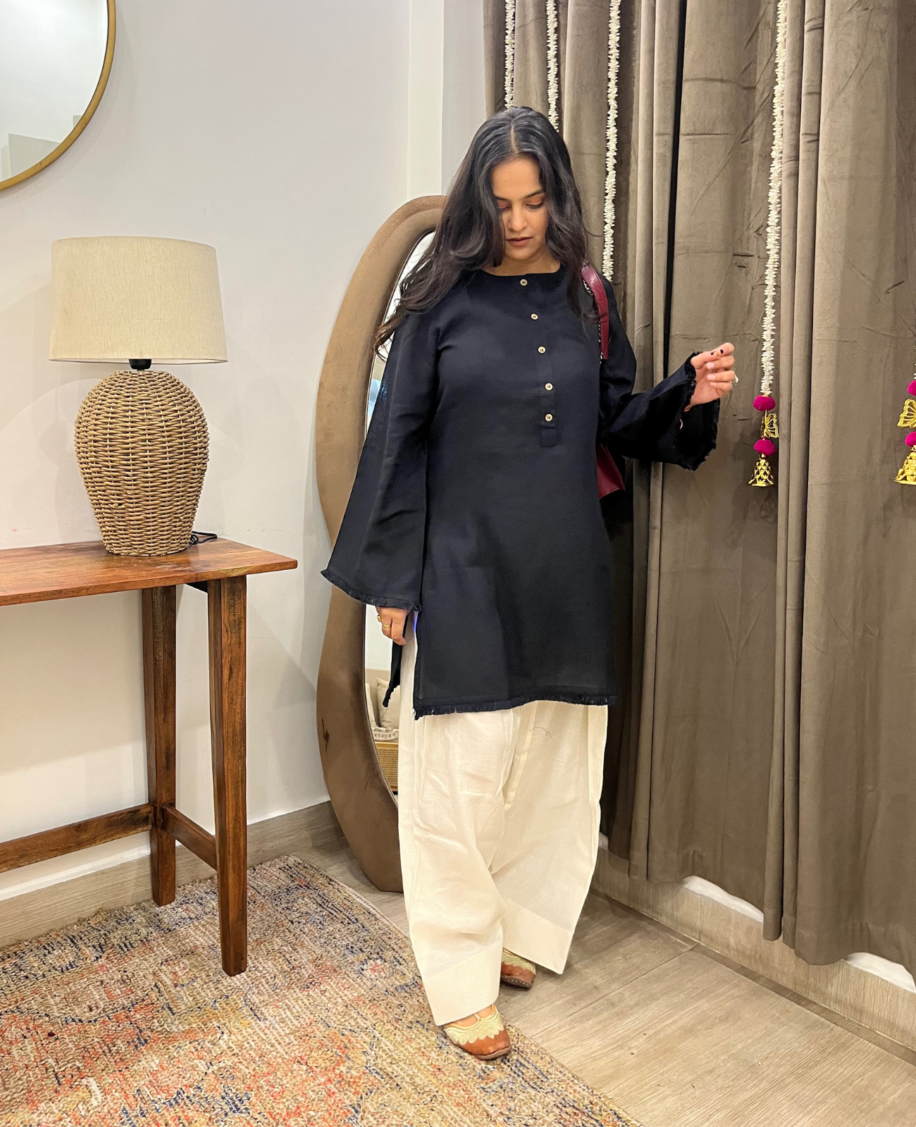 All Time Fave -Classic Black Everyday Kurta
