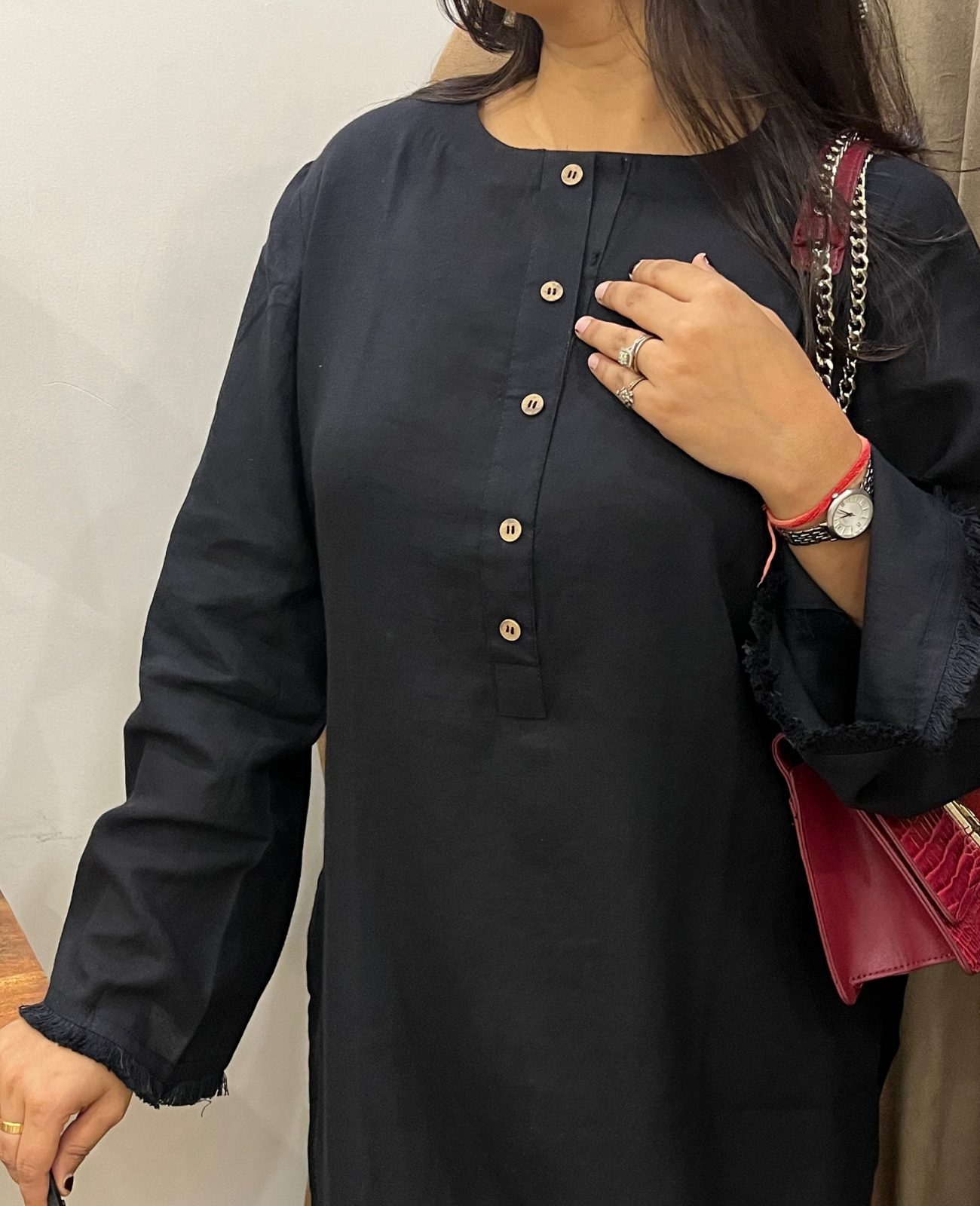 All Time Fave -Classic Black Everyday Kurta